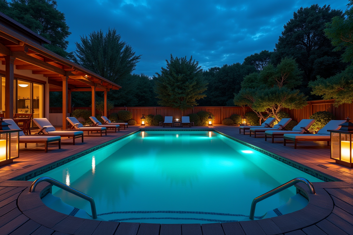 éclairage piscine